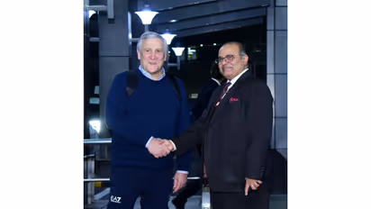 Italian Deputy Prime Minister Antonio Tajani arrives in New Delhi for his second visit to India this year. (Photo: X/@MEAIndia)