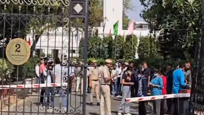 Visual from Delhi Vidhan Sabha following the security breach (Photo/ANI)