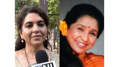 Shaina NC (Photo/ANI) and Asha Bhosle (Image source: Instagram@asha.bhosle)