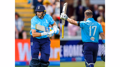Joe Root and Ben Duckett. (Photo: ANI)