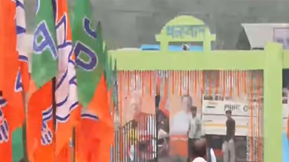 Preparations ahead of 'Jan Ashirwad Yatra' (Photo/ANI)