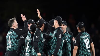 New Zealand cricket team players (Photo: ANI)