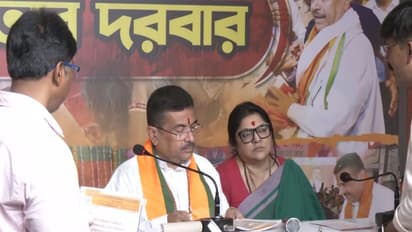 Suvendu Adhikari holds Janta Darbar at BJP office (Photo/ANI)