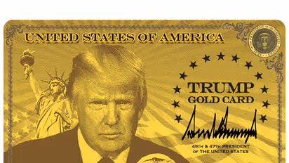 An image of the ‘Trump Gold Card’ (Image Source: Official website of the US government)