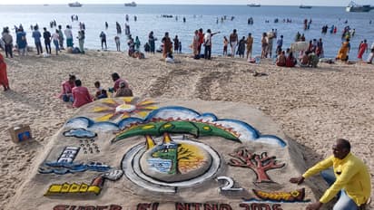 Sand sculpture (Photo/ANI)