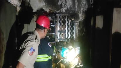 Fire broke out at Nampally criminal court (Photo/ANI)
