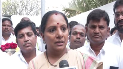 Telangana Jagruthi Founder K Kavitha (Photo/ANI)