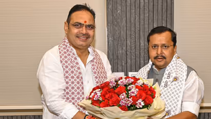 BJP National President Nitin Nabin and Rajasthan Chief Minister Bhajanlal Sharma (Photo/@BhajanlalBjp)
