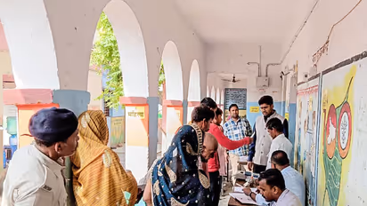 Visual from the first phase voting of Bihar elections (Photo: ANI)