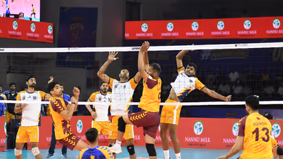 Punjab AeroStrikers beat Garvi Gujjus 2-1 in the VCL match. (Photo: VCL)