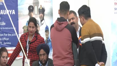 Directorate General Resettlement (DGR) Ex-Servicemen Job Fair, Jammu (Photo/ANI)