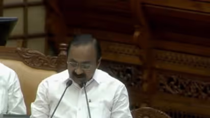 Keralam CM and Finance Minister VD Satheesan presents State Budget for 2026-27 fiscal in the Legislative Assembly in Thiruvananthapuram (Photo/ANI)