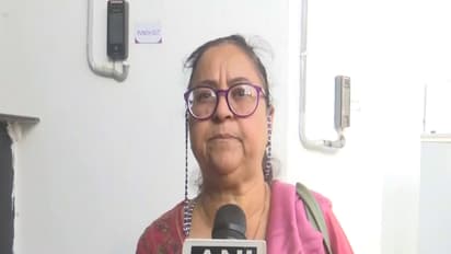 A passenger stranded at Guwahati Airport (Photo/ANI)