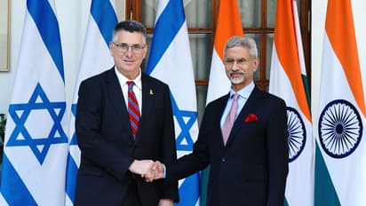 Israeli Foreign Minister Gideon Sa'ar and EAM S Jaishankar (Photo/ X@DrSJaishankar)