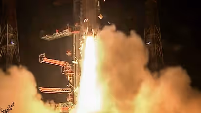 ISRO launches the GSLV-F17/EOS-05 mission from the Second Launch Pad at Satish Dhawan Space Centre, in Sriharikota on Friday. (Photo/ x/@isro)