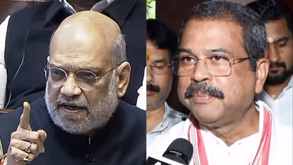 Union Ministers Amit Shah and Dharmendra Pradhan (File Photos/ANI)