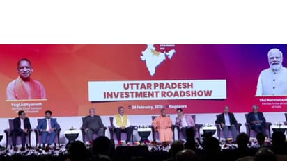 UP Chief Minister Yogi Adityanath at investment roadshow in Singapore (File Photo/ANI)