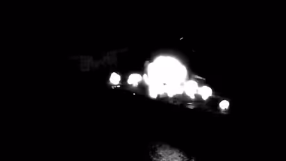 US strikes an Iranian oil tanker (Photo/X@CENTCOM)