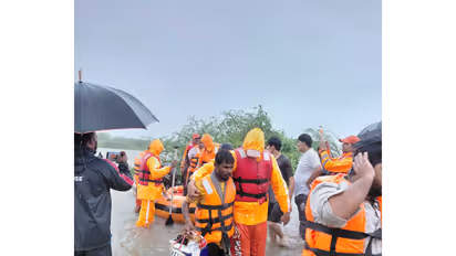 Heavy rain triggers evacuations in South Gujarat (Photo/X@InfoGujarat)