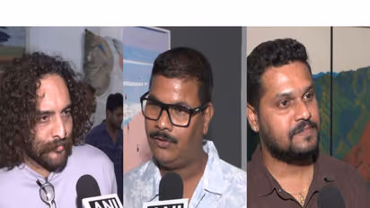 Participating artists at 'Paradise Promised' exhibition (Photo/ANI)