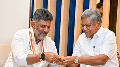 Karnataka CM DK Shivakumar meets former CM Jagadish Shettar (Photo/X/ @DKShivakumar)