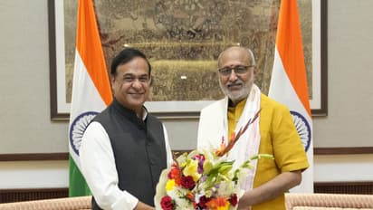 Assam CM Himanta Biswa Sarma at Vice President's enclave (Photo/X@@himantabiswa)