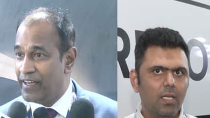 Ganesh Mani, Chief Executive Officer, Switch Mobility and Chetan Walunj, Founder and CEO, Repos Energy (Photo/ANI)