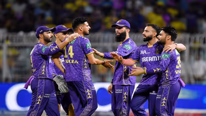 KKR players celebrating (File Photo/ANI)