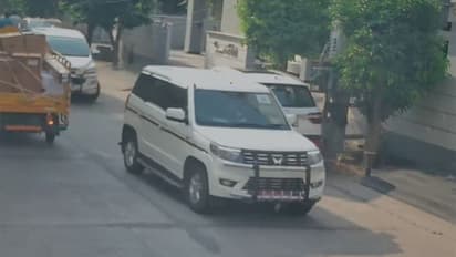 CCTV images of police team detaining Pudi Srihari (Photo/X/YSRC Party)