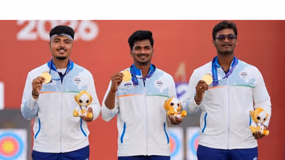 Kushal Dalal, Sahil Jadhav and Ganesh Mani Ratnam Thirumuru. (Photo:X/@ysjagan)