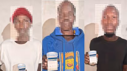 Three overstaying South Sudanese nationals test positive for cannabis in Hyderabad's Rajendra Nagar (Photo/HyderabadPolice)