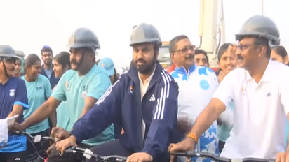 63rd edition of Fit India Sundays on Cycle (Photo: ANI)