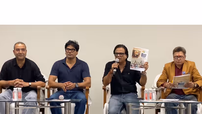 Actor Abhinav Tripathi and other attend Namo Book Festival press conference in Varanasi (Photo/ANI) in Varanasi