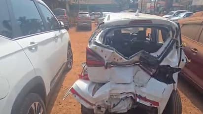 Visual of the damaged cars (Photo/ANI)