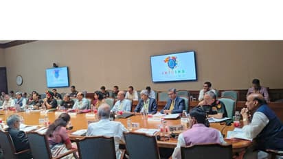 Defence Minister Rajnath Singh chairs Parliamentary Consultative Committee meeting on BRO (Photo/PIB)