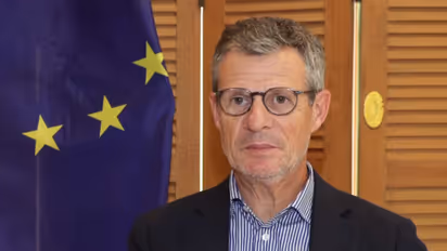 European Union Ambassador to India Herve Delphin (Photo/ANI)