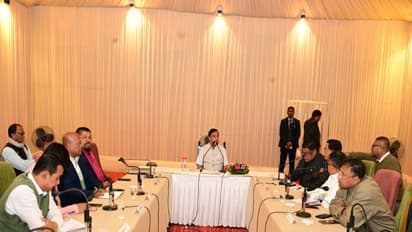 Assam Chief Minister Himanta Biswa Sarma on Wednesday held a meeting at the Chief Minister’s Secretariat in Dibrugarh (Photo/ANI)