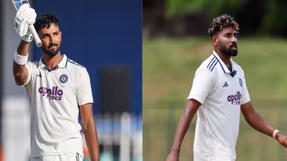 Devdutt Padikkal (left) and Mohammed Siraj (right) (Photos: ANI)