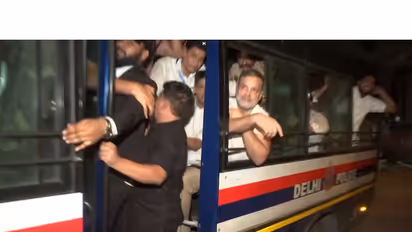 Congress leader Rahul Gandhi detained by Delhi Police (Photo/ANI)