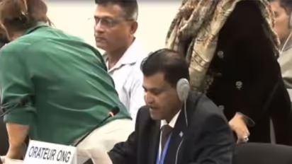 Munir Mengal, President of the Baloch Voice Association (Photo/UNHRC)