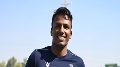 South Africa spinner Senuran Muthusamy (Photo/ICC)