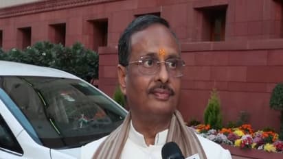 BJP Rajya Sabha MP Dinesh Sharma in New Delhi on Monday. (Photo/ANI)