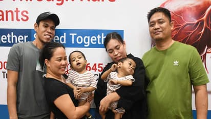 Family members of 23-month-old twins from the Philippines. (Photo/ANI)