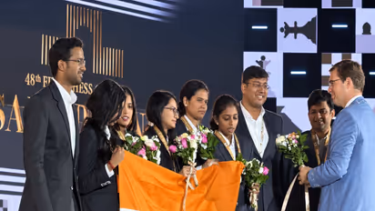 Indian contingent of Chess Olympiad 2026. (Photo: X/ @sports_odisha)