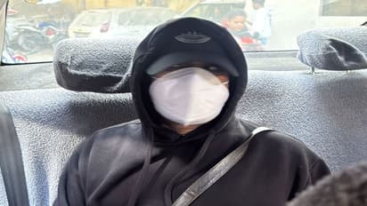 Ajay Gupta being escorted by Police to the Sunlight Colony Crime Branch office (Photo/ANI)