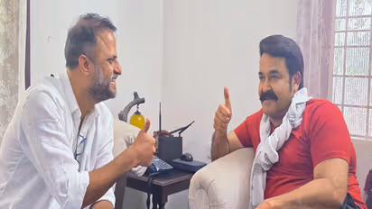 Jude Anthany Joseph and Mohanlal (Photo/X@Mohanlal)