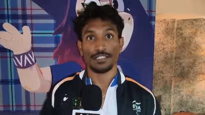 Indian triple jumper Selva Prabhu. (Photo: ANI)