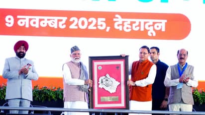 PM Modi releases special postal stamp series marking Uttarakhand’s Silver Jubilee (Photo/ANI)