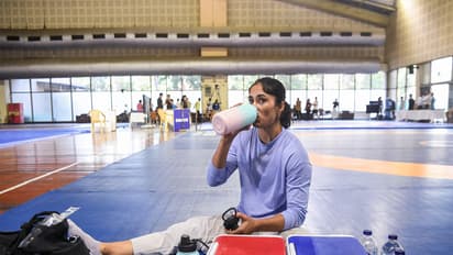 Vinesh Phogat during Asian Games selection trials in New Delhi (Photo: ANI)