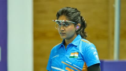 India shooter Esha Singh in action during ISSF World Championship (Image: NRAI media)